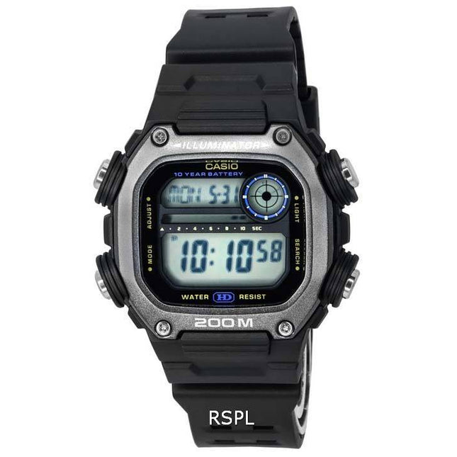Casio Digital Sports Resin Strap Quartz DW-291HX-1A DW291HX-1 200M Mens Watch