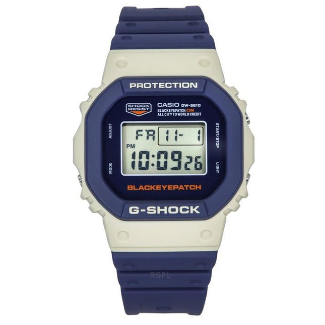 Casio G-Shock Digital BlackEyePatch Collaboration Bio-Based Resin Strap Quartz DW-5610BEP-2 200M Men's Watch