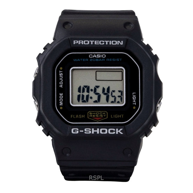 Casio G-Shock Nano Digital Black Bio-Based Resin Strap Quartz DWN-5600-1 200M Unisex Watch