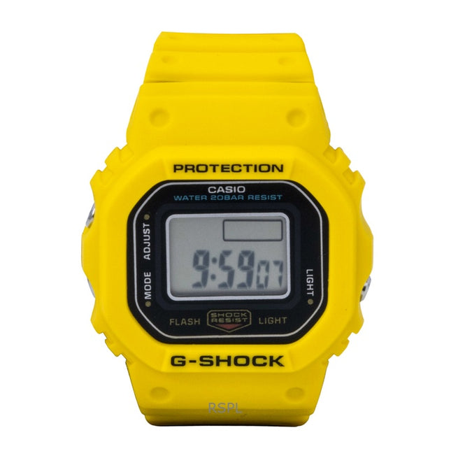 Casio G-Shock Nano Digital Yellow Bio-Based Resin Strap Quartz DWN-5600-9 200M Unisex Watch
