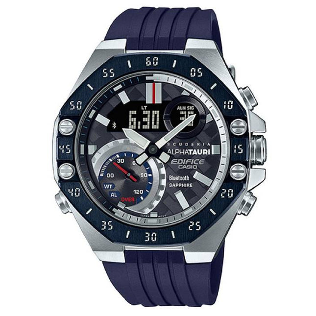 Casio Edifice Scuderia Alphatauri Limited Edition Analog Digital Quartz ECB-10AT-1A ECB10AT-1 100M Mens Watch