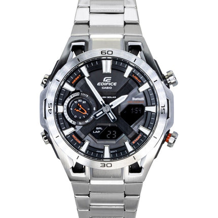 Casio Edifice Analog Digital Smartphone Link Stainless Steel Black Dial Solar ECB-2300D-1A 100M Men's Watch