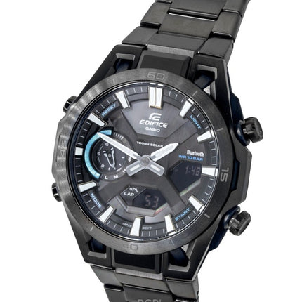 Casio Edifice Analog Digital Stainless Steel Black Dial Solar ECB-2300DC-1A 100M Men's Watch