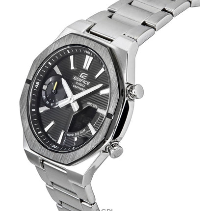Casio Edifice Analog Digital Smartphone Link Stainless Steel Black Dial Quartz ECB-S10DB-1A 100M Men's Watch