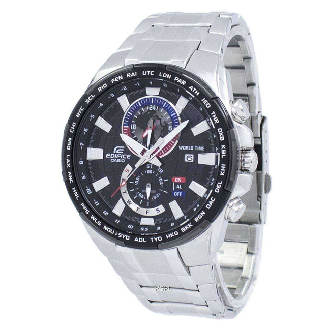 Casio Edifice World Time Quartz EFR-550D-1AV EFR550D-1AV Men's Watch