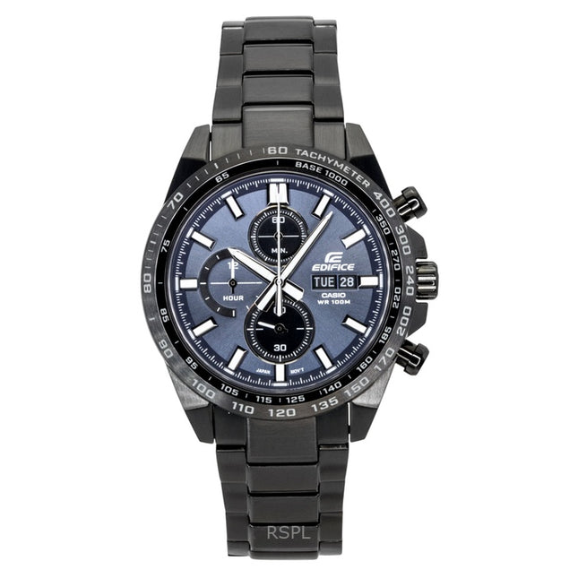Casio Edifice Analog Chronograph Stainless Steel Blue Dial Quartz EFR-574DC-2AV 100M Men's Watch
