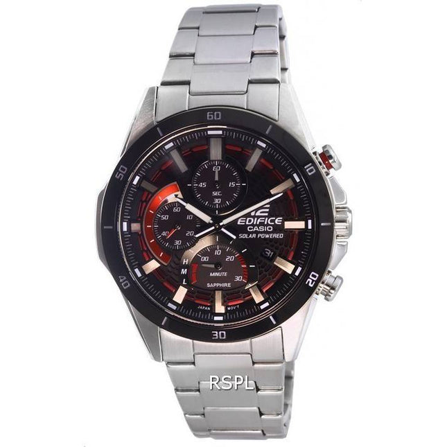 Casio Edifice Chronograph Analog Solar Powered EFS-S610DB-1AV EFSS610DB-1 100M Mens Watch