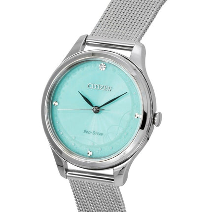 Citizen Eco-Drive Stainless Steel Mint Green Dial EM0501-89M Women's Watch