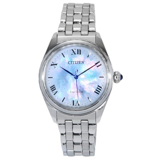 Citizen L Eco-Drive Stainless Steel Mother Of Pearl Dial EM1140-80D Women's Watch