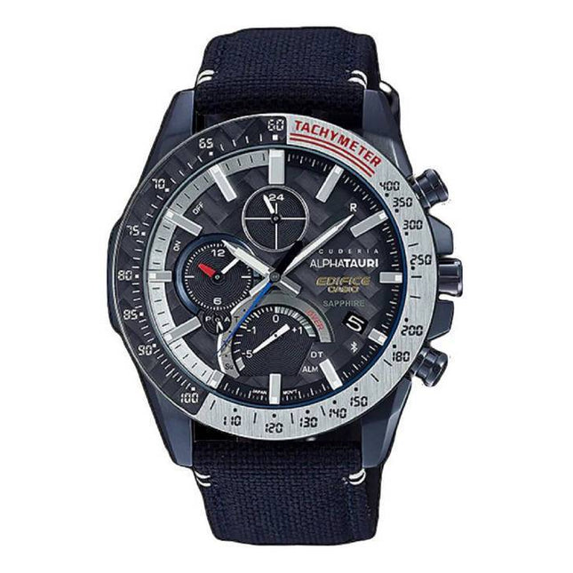Casio Edifice Scuderia AlphaTauri Limited Edition Analog Solar EQB-1000AT-1A EQB1000AT-1 100M Mens Watch