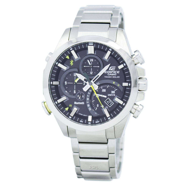 Casio Edifice Tough Solar Dual Dial World Time Bluetooth EQB-500D-1A Men's Watch