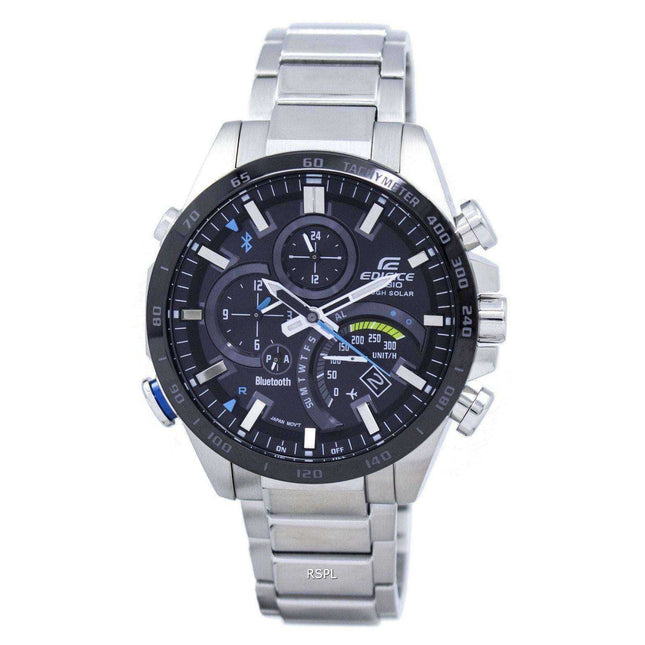 Casio Edifice Tough Solar Filght Mode Bluetooth Tachymeter EQB-501XDB-1A Men's Watch