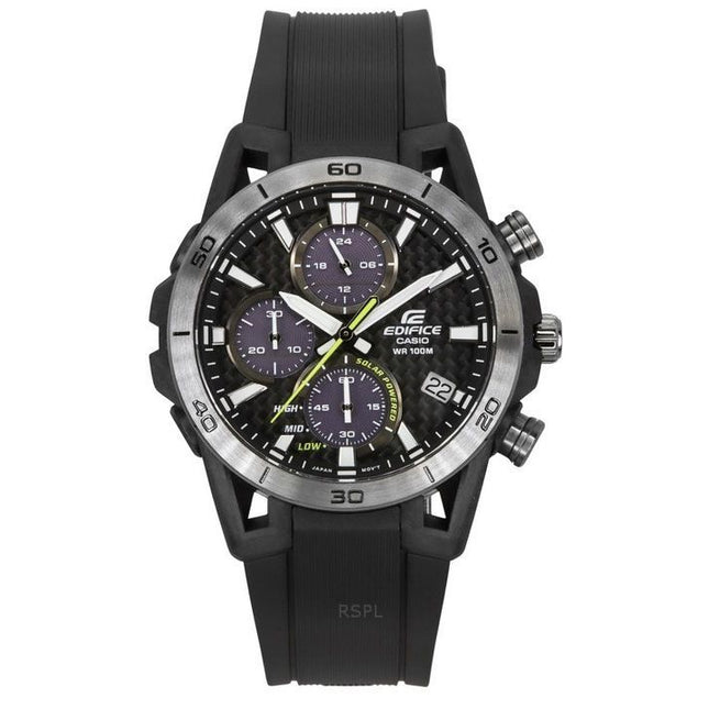 Casio Edifice Sospensione Analog Chronograph Resin Strap Grey Dial Solar EQS-960PB-1AV 100M Men's Watch