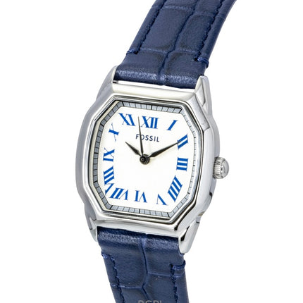 Fossil Harlow Croco Leather Cream Dial Quartz ES5425 Women's Watch