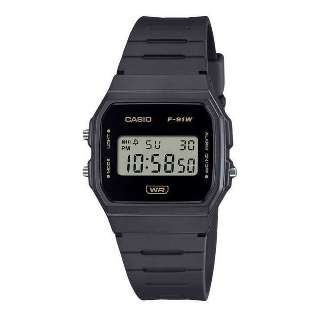 Casio POP Digital Gray Bio Based Resin Strap Quartz F-91WB-8A Unisex Watch
