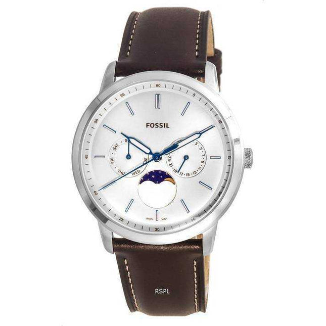 Fossil Neutra Minimalist Moonphase Silver Dial Quartz FS5905 Mens Watch