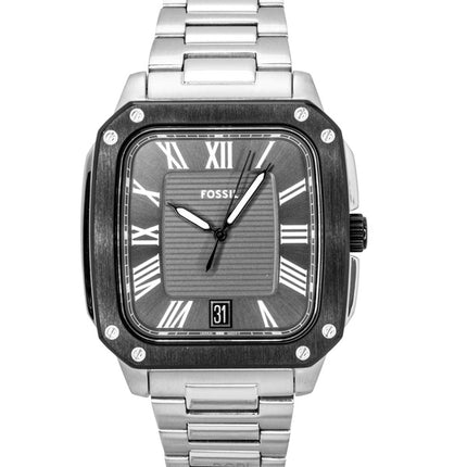 Fossil Crosby Stainless Steel Grey Dial Quartz FS6122 Men's Watch