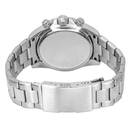 Fossil Autocross Multifunction Stainless Steel Silver Dial Quartz FS6124 Men's Watch