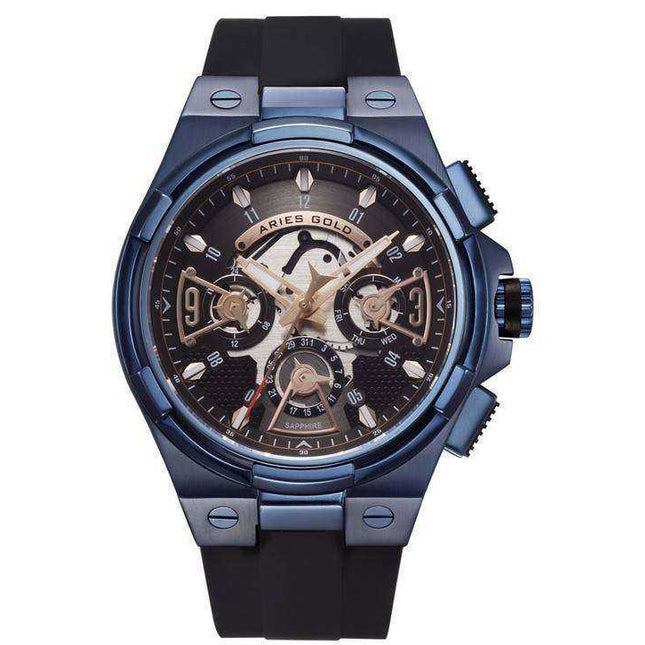 Aries Gold Inspire Lightning Quartz G 7003 BU-BKRG Men's Watch