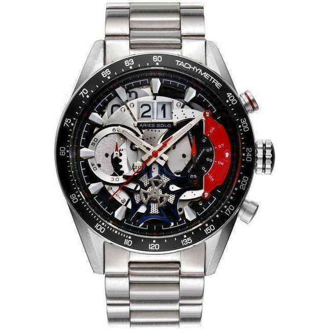 Aries Gold Inspire Jolter Quartz G 7008 S-BK Men's Watch