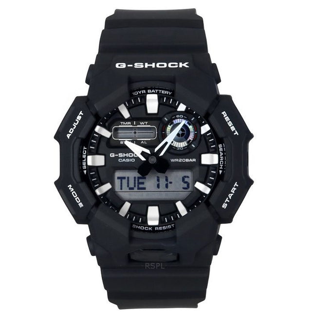 Casio G-Shock Analog Digital Bio-Based Resin Strap Black Dial Quartz GA-010-1A 200M Men's Watch