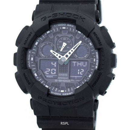 Casio G-Shock Military Matte Black GA-100-1A1 Mens Watch