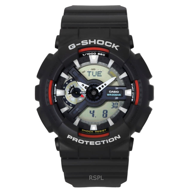 Casio G-Shock Analog Digital Bio-Based Resin Black Dial Quartz GA-110RL-1A 200M Men's Watch
