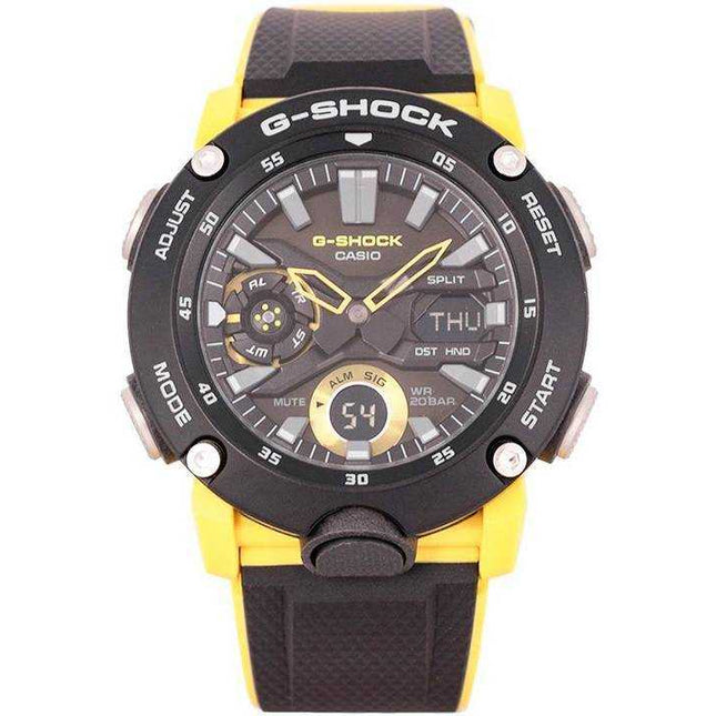 Casio G-Shock Carbon Core Guard Digital Analog Black Dial Quartz GA-2000-1A9 GA2000-1 200M Mens Watch