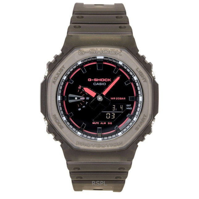 Casio G-Shock Analog Digital Resin Strap Black Dial Quartz GA-2100K-5A 200M Men's Watch
