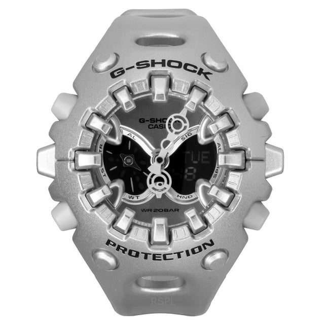 Casio G-Shock Analog Digital Resin Strap Silver Dial Quartz GA-V01A-8A 200M Unisex Watch