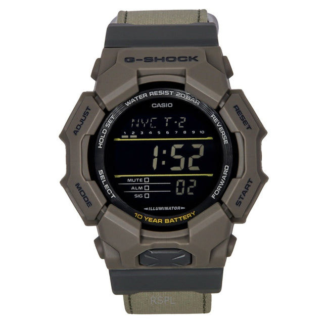 Casio G-Shock Digital Cloth Strap Quartz GD-010CE-5 200M Men's Watch