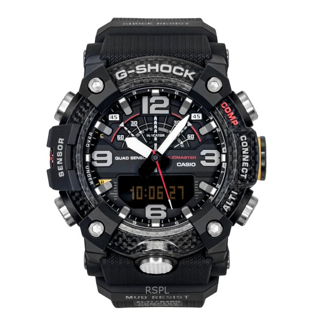 Casio G-Shock Master of G-Land Mudmaster Analog Digital Smartphone Link Black Dial Quartz GG-B100X-1A 200M Men's Watch