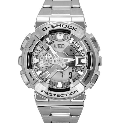 Casio G-Shock Analog Digital Stainless Steel Grey Dial Quartz GM-110D-8A 200M Men's Watch