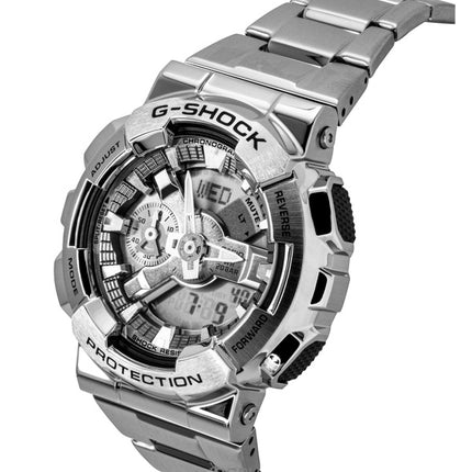 Casio G-Shock Analog Digital Stainless Steel Grey Dial Quartz GM-110D-8A 200M Men's Watch