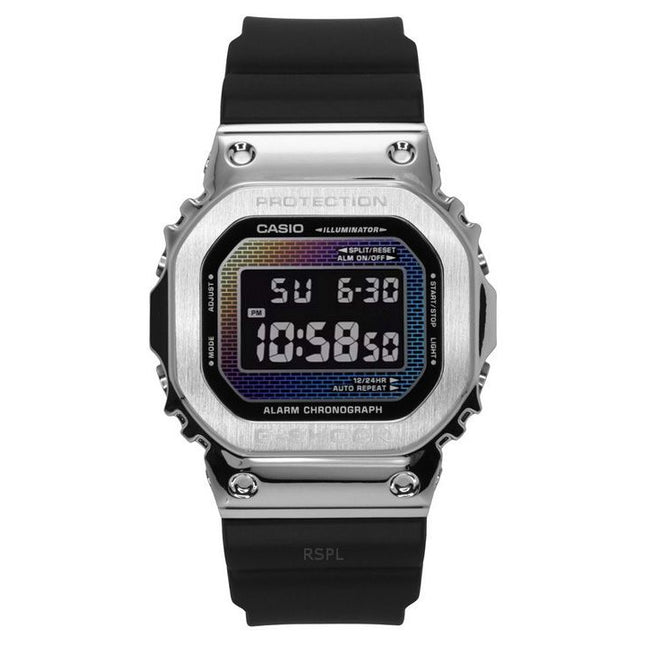 Casio G-Shock G-Steel Digital Rainbow Brick Wall Multicolor Dial Quartz GM-5600RW-1 200M Men's Watch