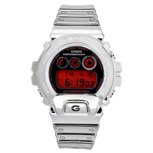 Casio G-Shock Fine Metallic Digital Silicone Strap Quartz GM-6900YRA-8 200M Men's Watch