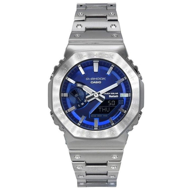 Casio G-Shock Analog Digital Full Metal Smartphone Link Blue Dial Solar GM-B2100AD-2A 200M Men's Watch