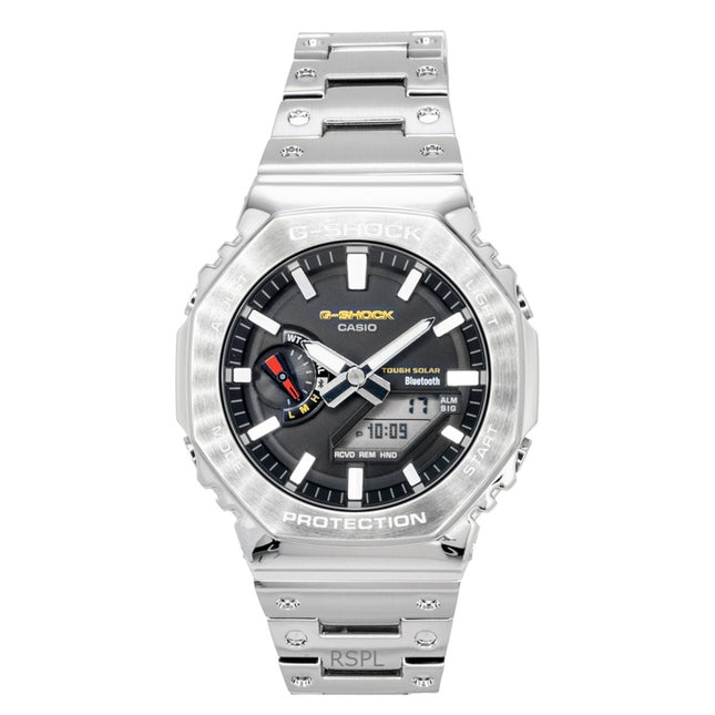 Casio G-Shock Full Metal Analog Digital Smartphone Link Stainless Steel Black Dial Solar GM-B2100SD-1C 200M Men's Watch