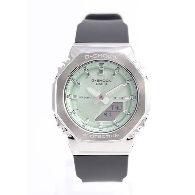 Casio G-Shock Analog Digital Bio-Based Resin Strap Light Green Dial Quartz GM-S2110-3A 200M Women's Watch