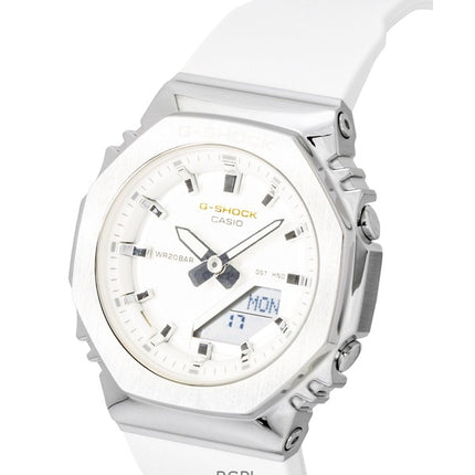 Casio G-Shock Analog Digital Limited Edition Bio-Based Resin Strap White Dial Quartz GM-S2110SH-7A 200M Women's Watch