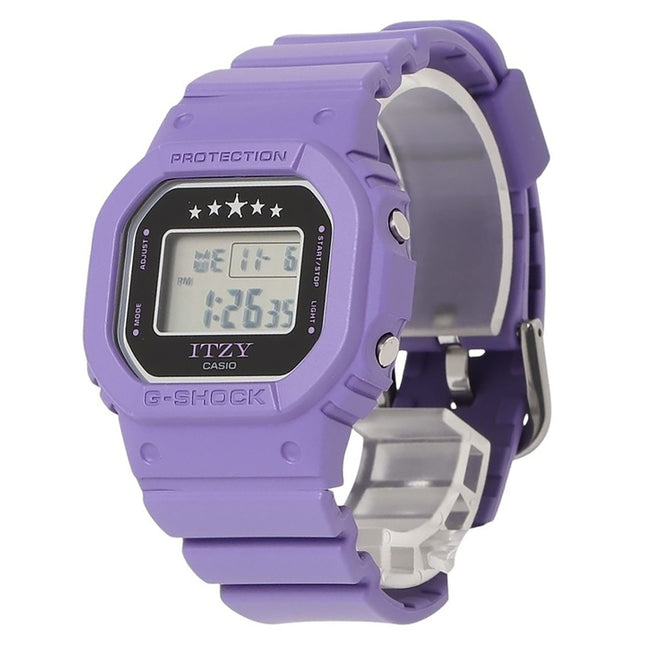 Casio G-Shock ITZY Collaboration Digital Violet Bio-Based Resin Strap Quartz GMD-S5610IT-6 200M Women's Watch