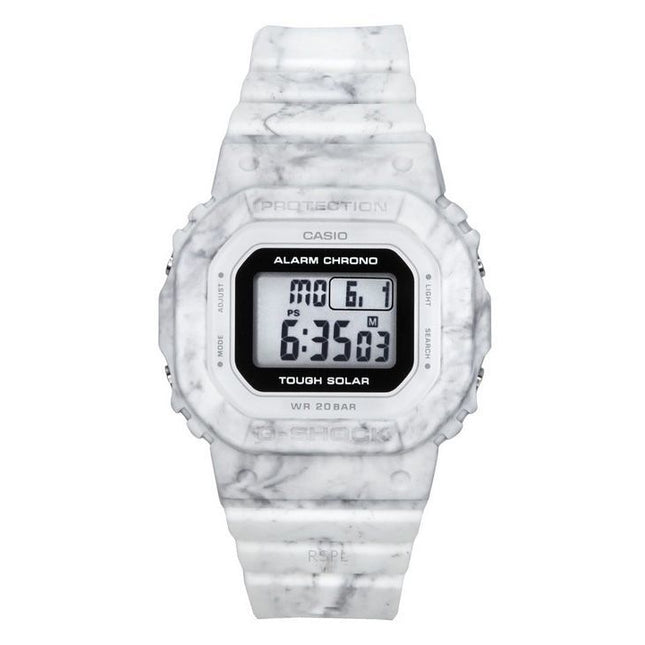 Casio G-Shock Digital White Bio-Based Resin Strap Tough Solar GMS-S5600RT-7 200M Women's Watch