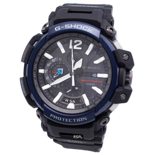 Casio G-Shock GRAVITYMASTER GPW-2000-1A2 World Time Solar 200M Men's Watch