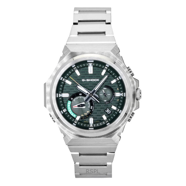 Casio G-Shock G-Steel Analog Smartphone Link Stainless Steel Green Dial Solar GST-B1000D-3A 200M Men's Watch