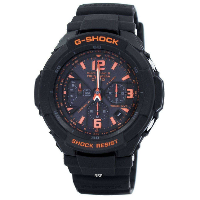 Casio G-Shock Multi Band 6 Tough Solar World Time GW-3000B-1A Men's Watch