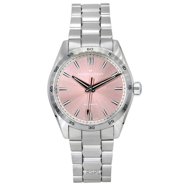 Hamilton Jazzmaster Performer Stainless Steel Pink Dial Automatic H36105171 100M Women's Watch