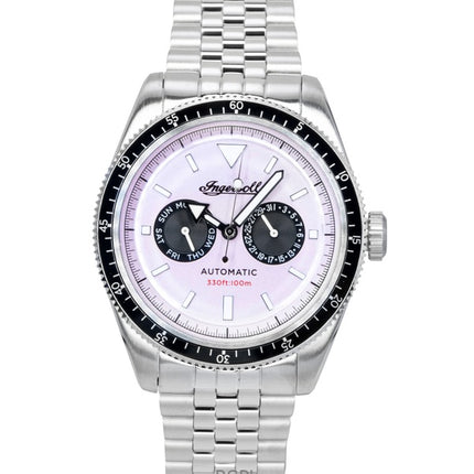 Ingersoll Outlaw Stainless Steel Pink Dial Automatic I17201 Men's Watch