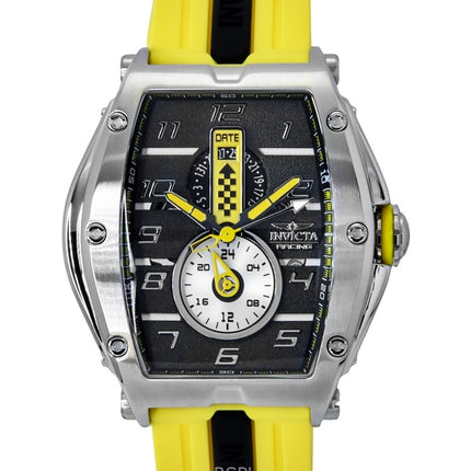 Invicta Racing Silicone Strap Black Dial Quartz 47383 100M Men's Watch