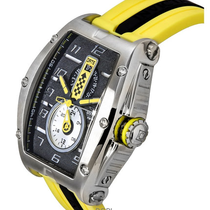 Invicta Racing Silicone Strap Black Dial Quartz 47383 100M Men's Watch