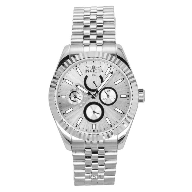 Invicta Specialty GMT Stainless Steel Silver Dial Quartz 49534 Men's Watch